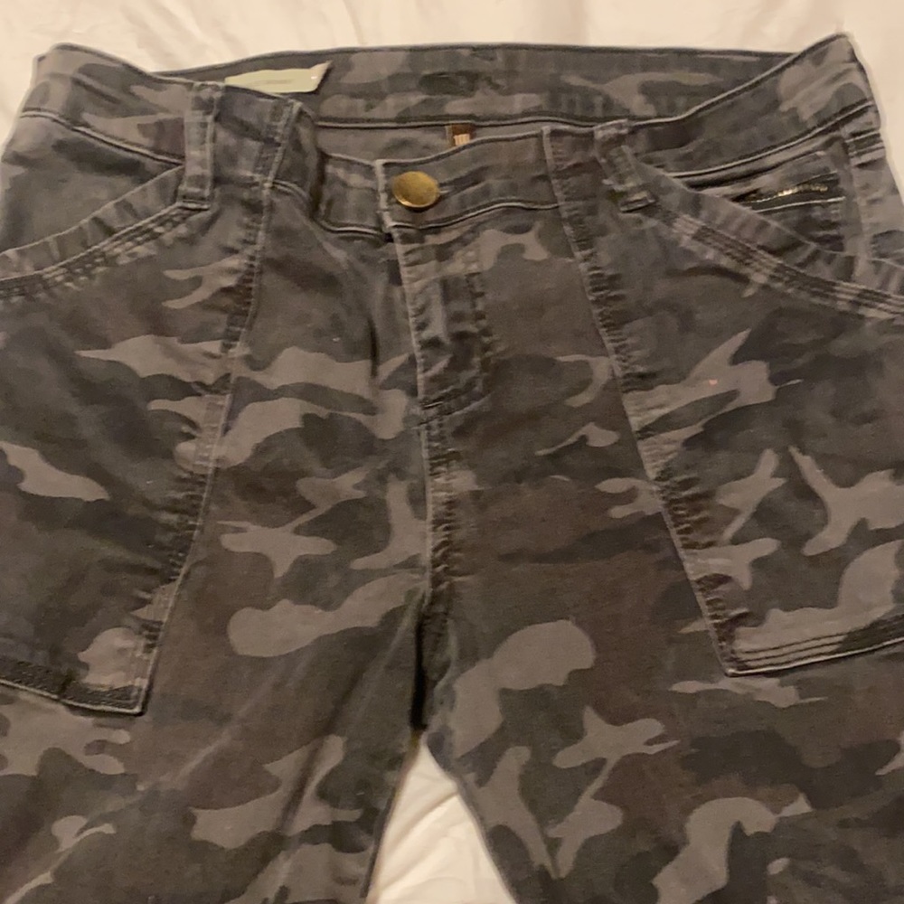 Designer camo jeans